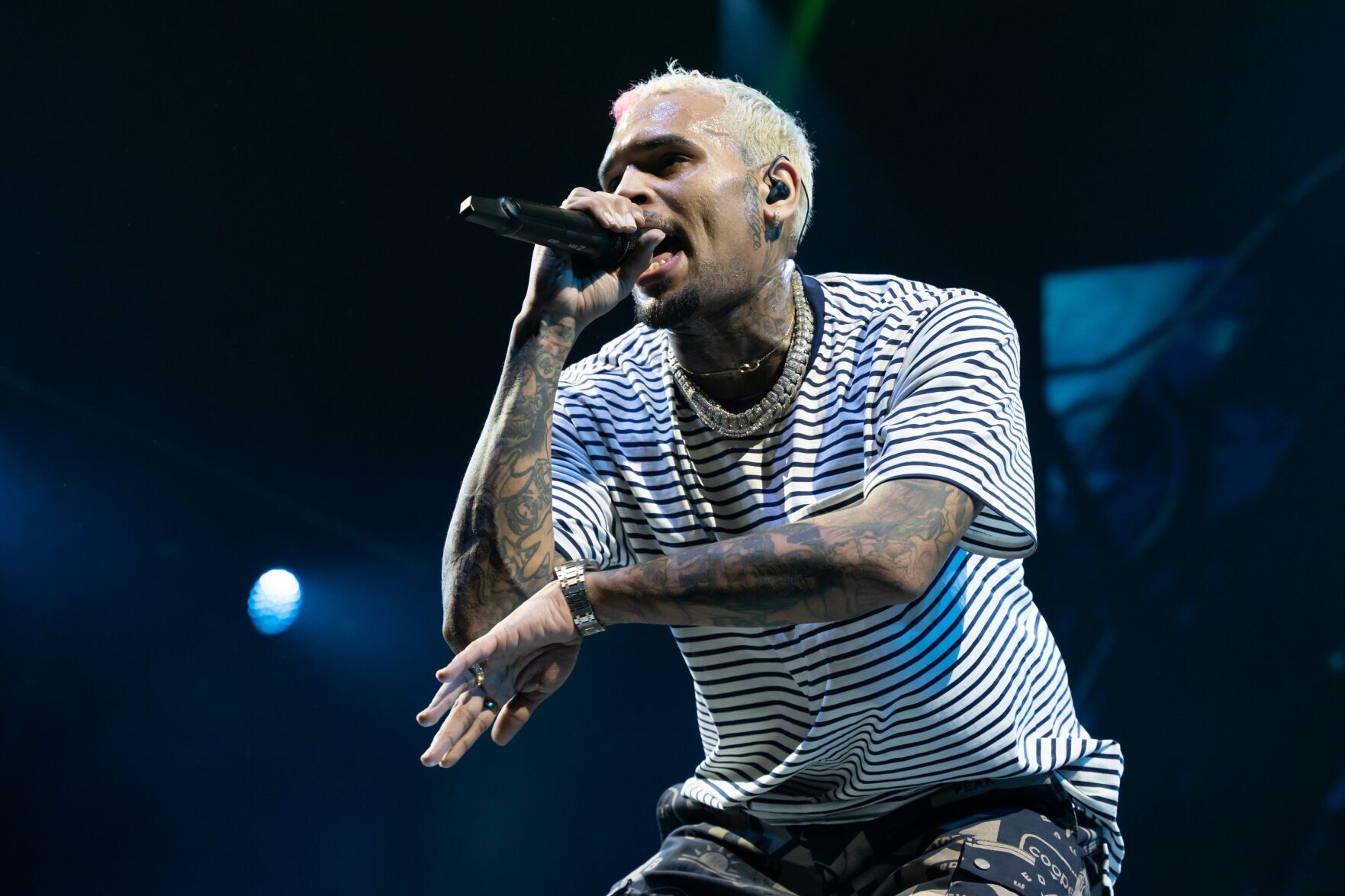 Chris Brown and Lil Baby at the Hollywood Casino Amphitheater
